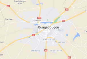 Map of Burkina Faso Ouagadougou
