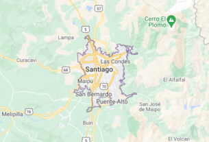 Map of Chile Santiago