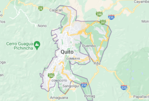 Map of Ecuador Quito