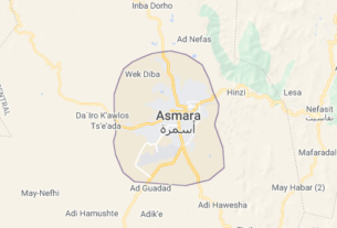 Map of Eritrea Asmara