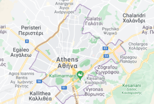 Map of Greece Athens