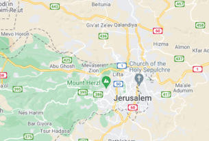 Map of Israel Jerusalem