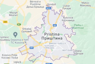 Map of Kosovo Pristina