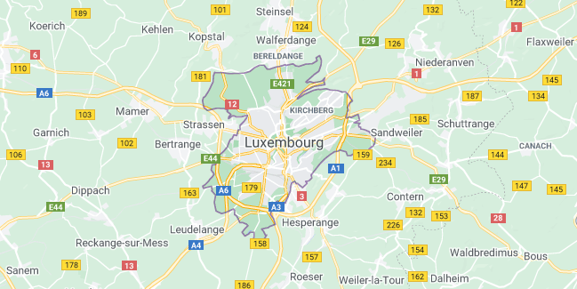 Map of Luxembourg Luxembourg