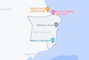 Map of Palau Melekeok