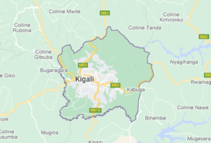 Map of Rwanda Kigali