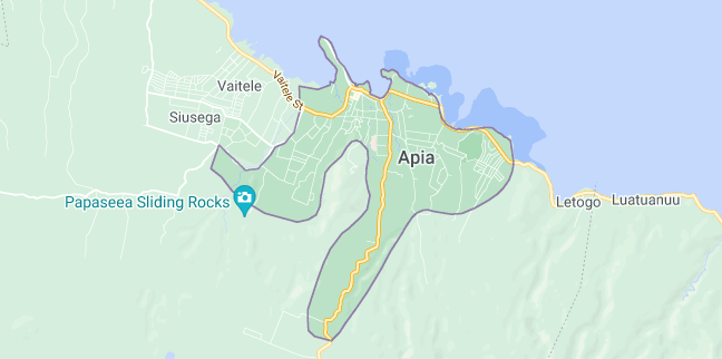 Map of Samoa Apia