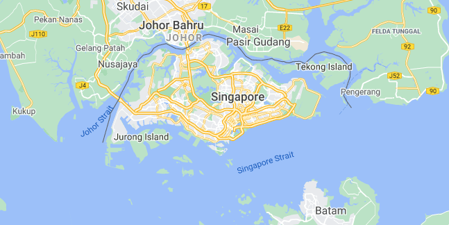 Map of Singapore Singapore