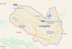 Map of Turkmenistan Ashgabat