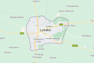 Map of Zambia Lusaka